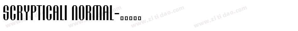 Scrypticali Normal字体转换
